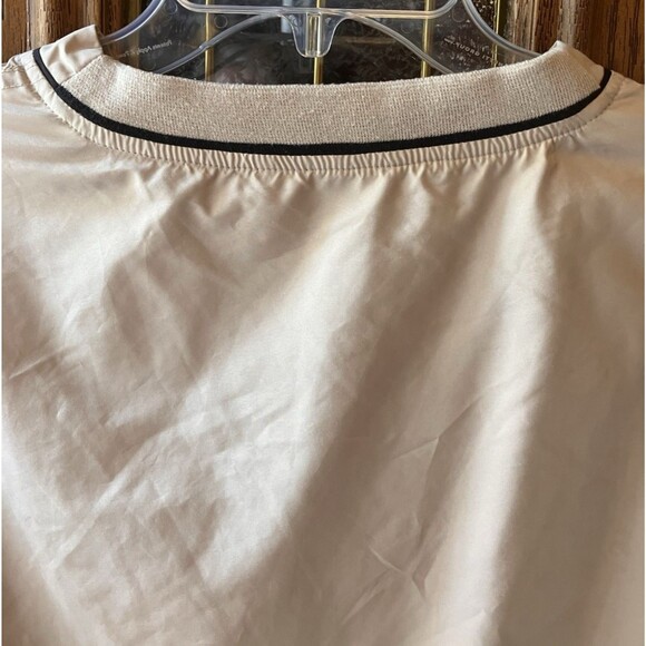 Cutter & Buck Pull Over Windbreaker Tan Khaki Size XXL V Neck Long Sleeve Golf - Picture 9 of 14